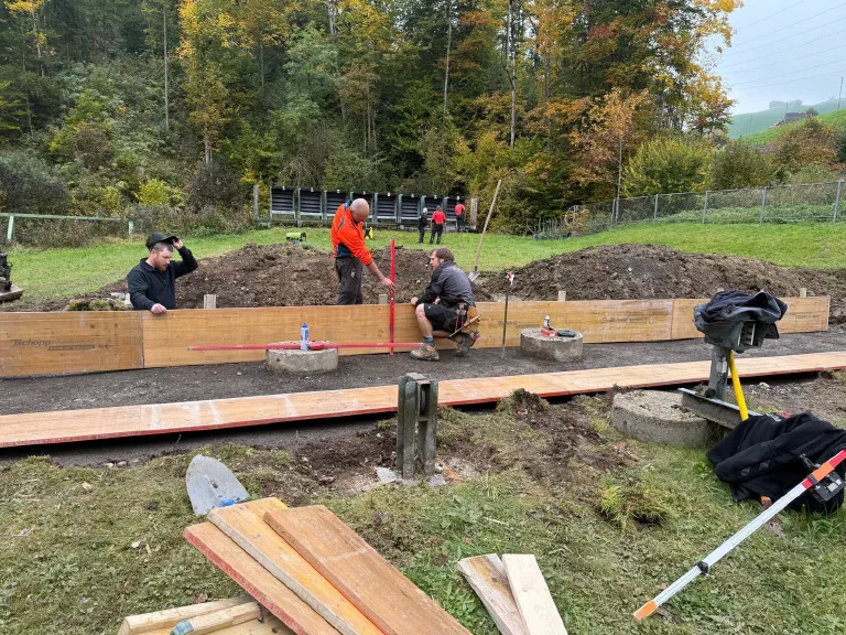 Sanierungsarbeiten am Schützenhaus Geelhüsli