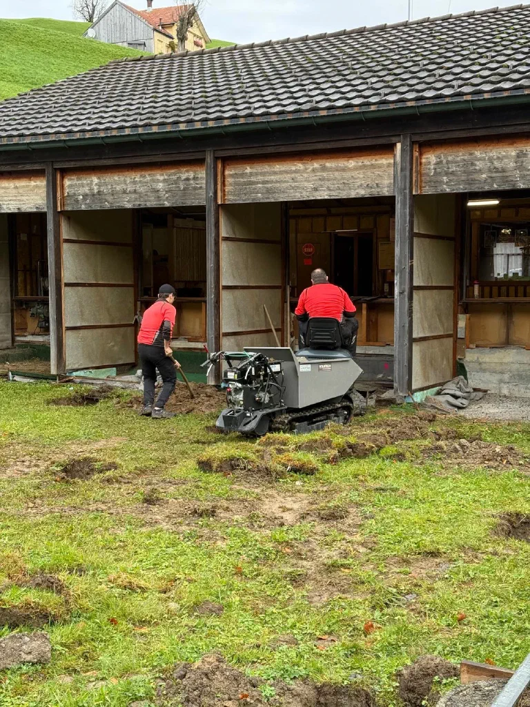 Sanierungsarbeiten am Schützenhaus Geelhüsli