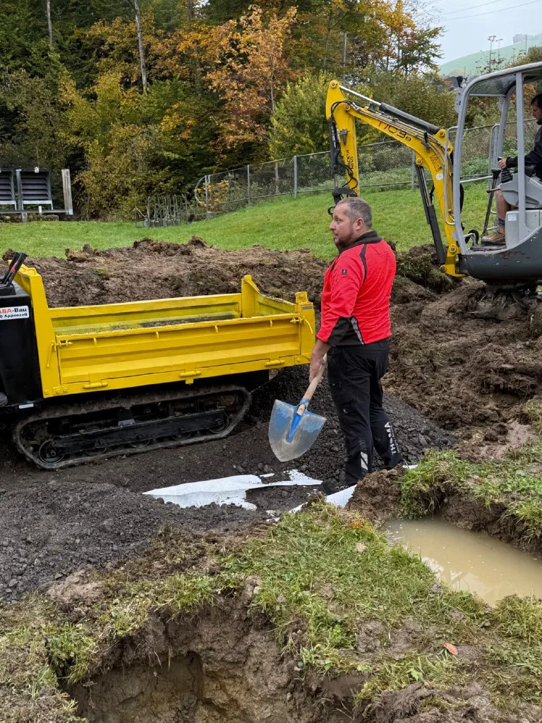 Sanierungsarbeiten am Schützenhaus Geelhüsli