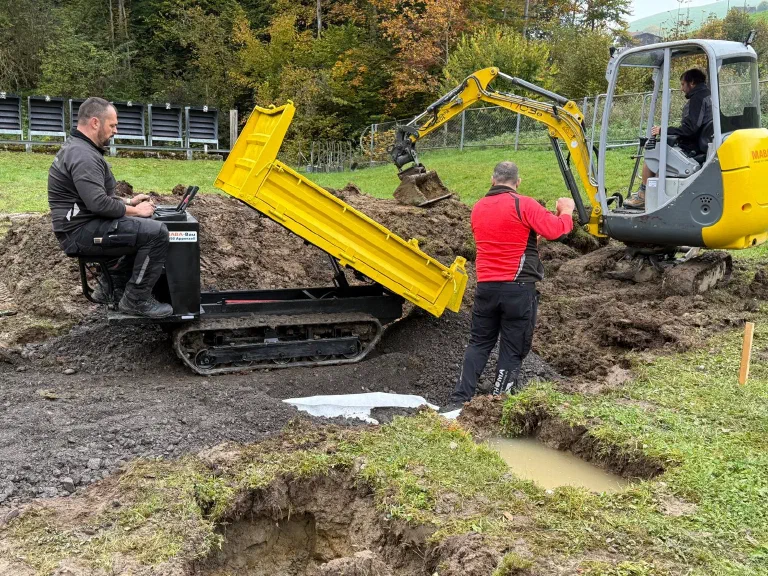Sanierungsarbeiten am Schützenhaus Geelhüsli